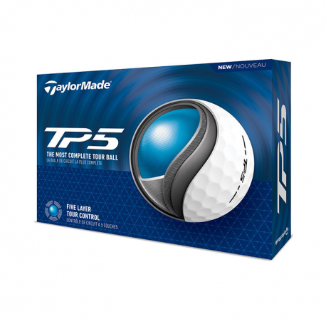 TAYLORMADE - BALLES DE GOLF TP5 BLANC